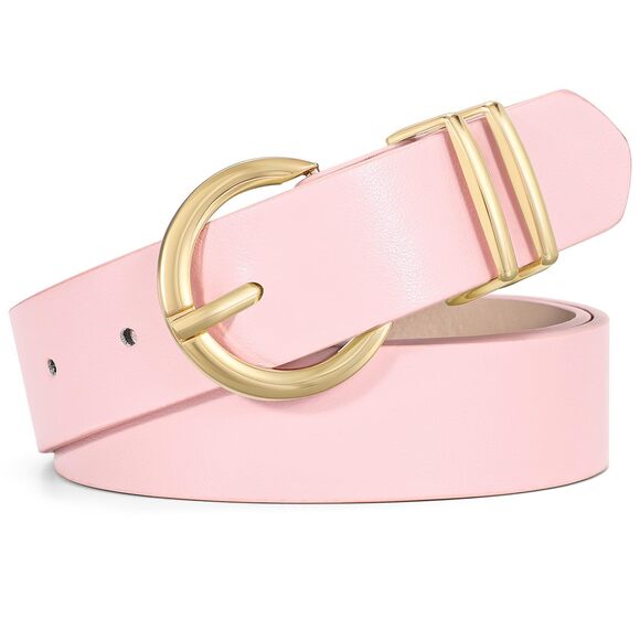 Women Leather Belt Fashion Design Belt Gold Buckle Ladies Belt For Jeans Pants😊 - Picture 1 of 5